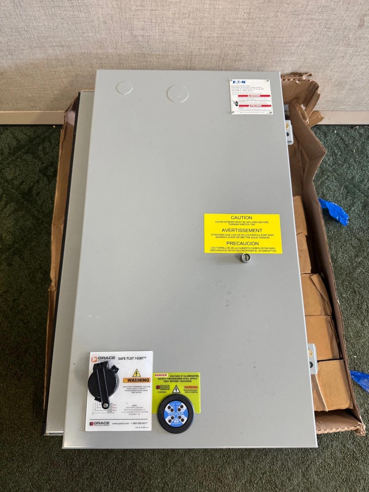 Eaton #DEM364FDJA-00VT, Heavy-Duty Safety Switch, 3P, 200 amp, 600 Volt, 60 Hz - Image 1