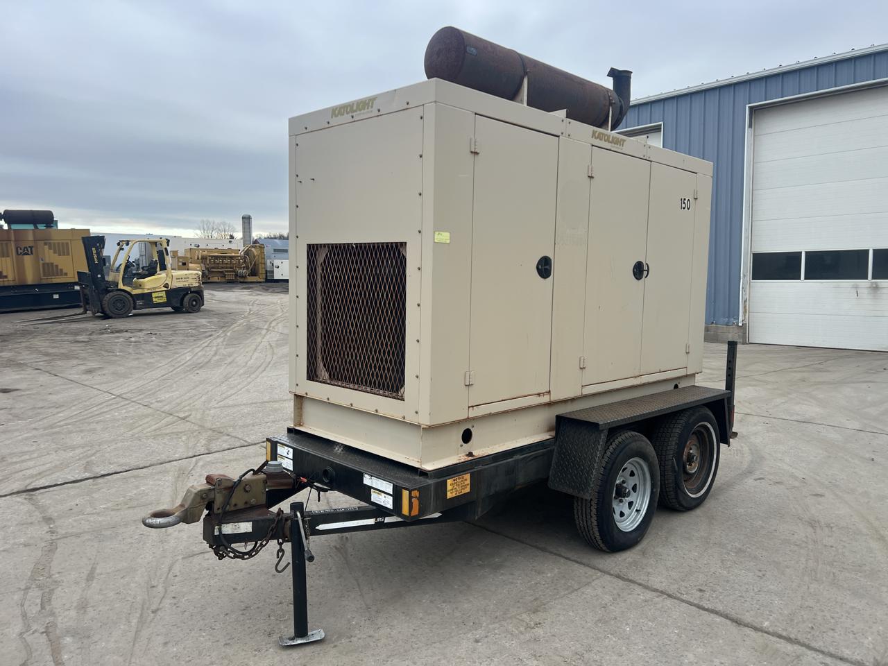 150 KW Kato light #D150F-J4T2, Portable Diesel Generator, 6.8 Liter John Deere engine, circuit breaker, 1800 - Image 2
