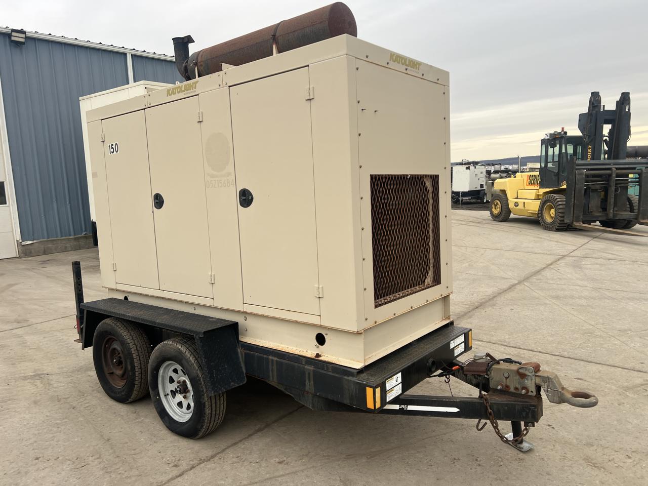 150 KW Kato light #D150F-J4T2, Portable Diesel Generator, 6.8 Liter John Deere engine, circuit breaker, 1800 - Image 3