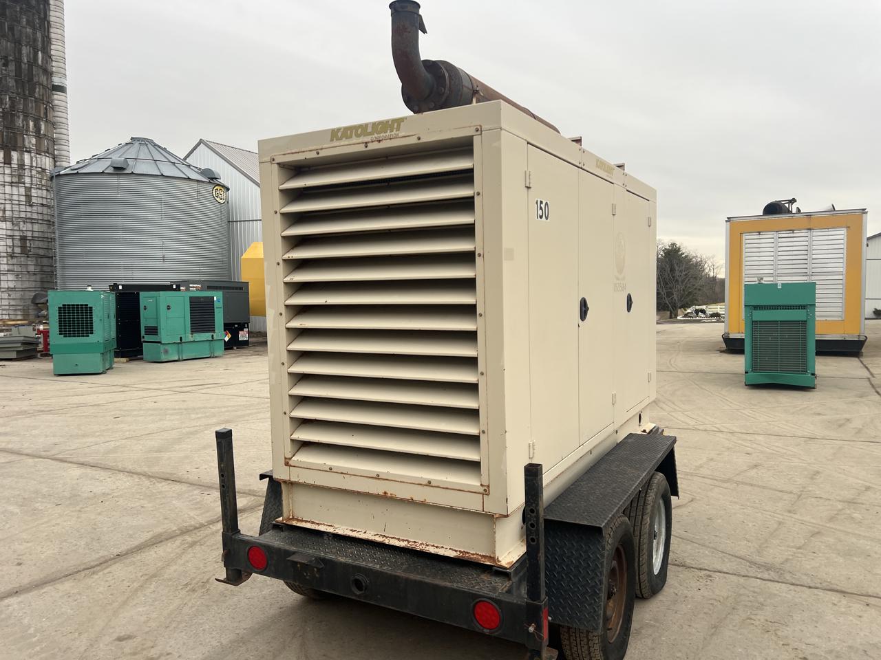150 KW Kato light #D150F-J4T2, Portable Diesel Generator, 6.8 Liter John Deere engine, circuit breaker, 1800 - Image 5