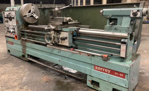 24" x 80" Kerrey #HS-65-80, Engine Lathe, 18" chuck, quick-change gearbox, steady rest - Image 4