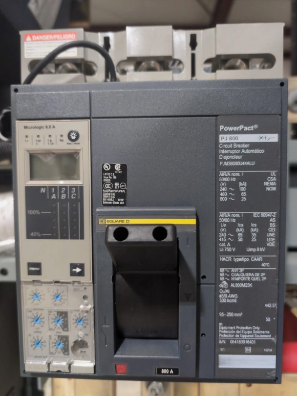 800 Amps, Square D, QED I-Line Low-Voltage Power Distribution Switchboard, molded case main breaker - Image 5