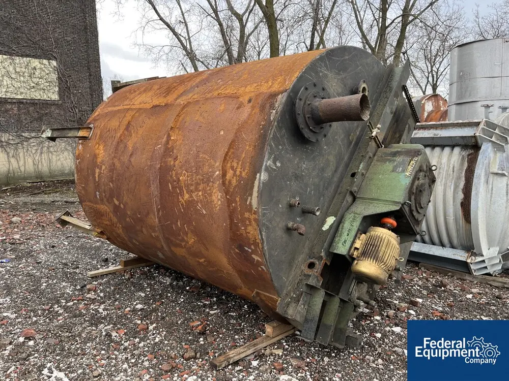 4000 gallon Lance, Mixing Tank, Stainless Steel, 10 HP, turbine mixer, coil, legs - Image 1