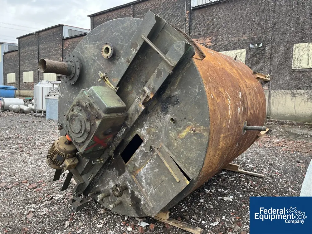 4000 gallon Lance, Mixing Tank, Stainless Steel, 10 HP, turbine mixer, coil, legs - Image 3