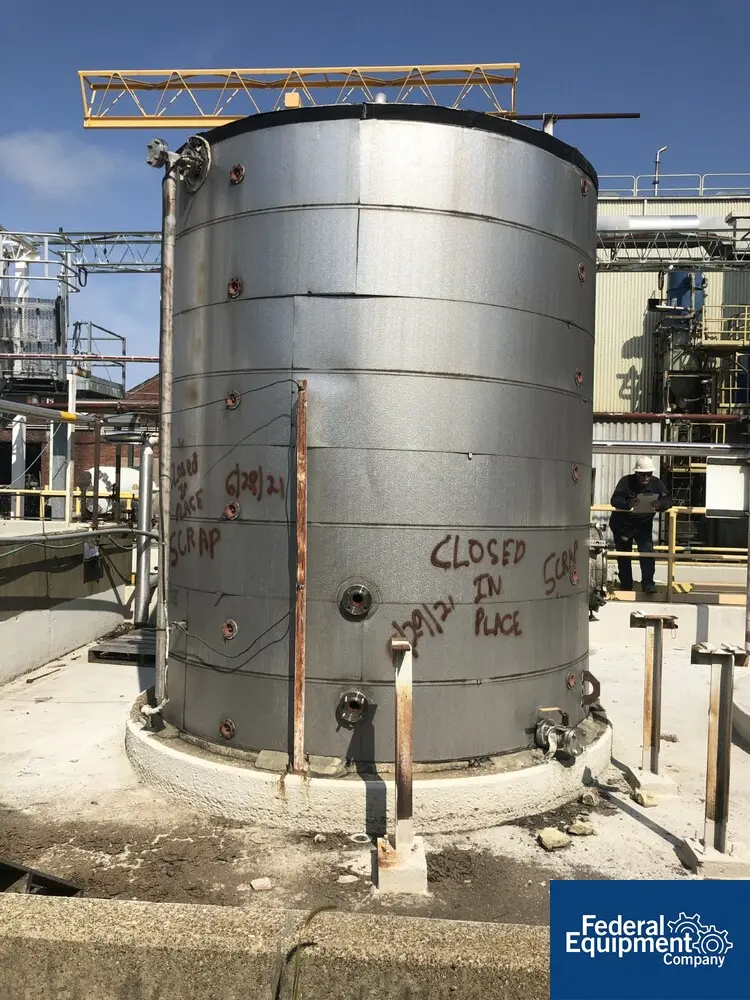 5,000 gallon Storage Tank, Stainless Steel, slight dome top, flat bottom - Image 2