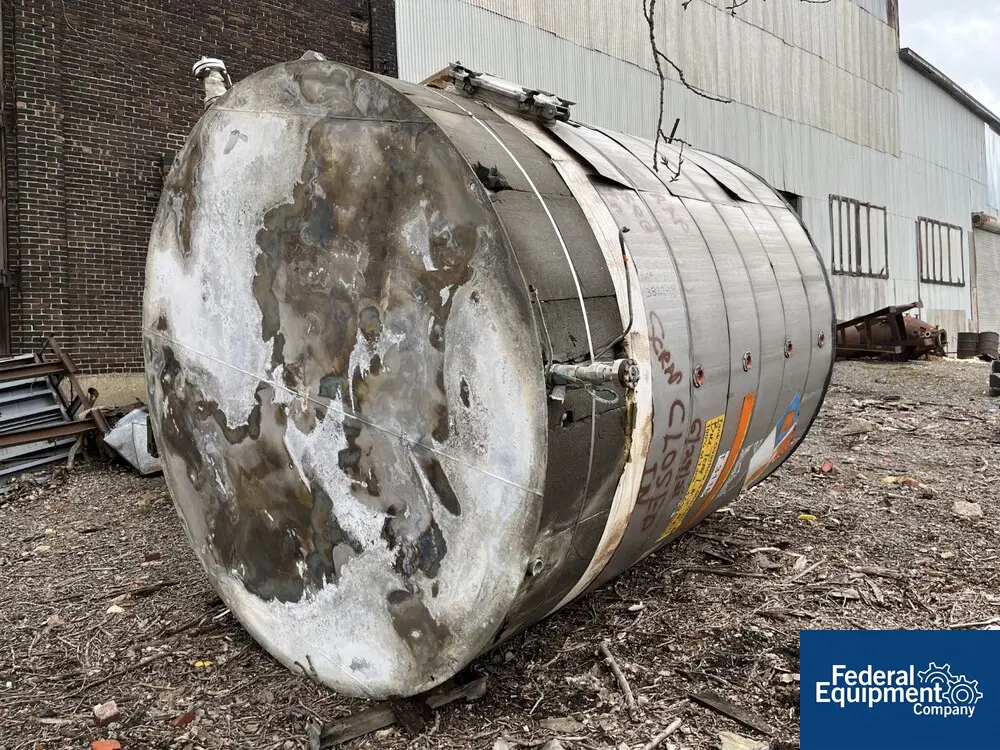 5,000 gallon Storage Tank, Stainless Steel, slight dome top, flat bottom - Image 5