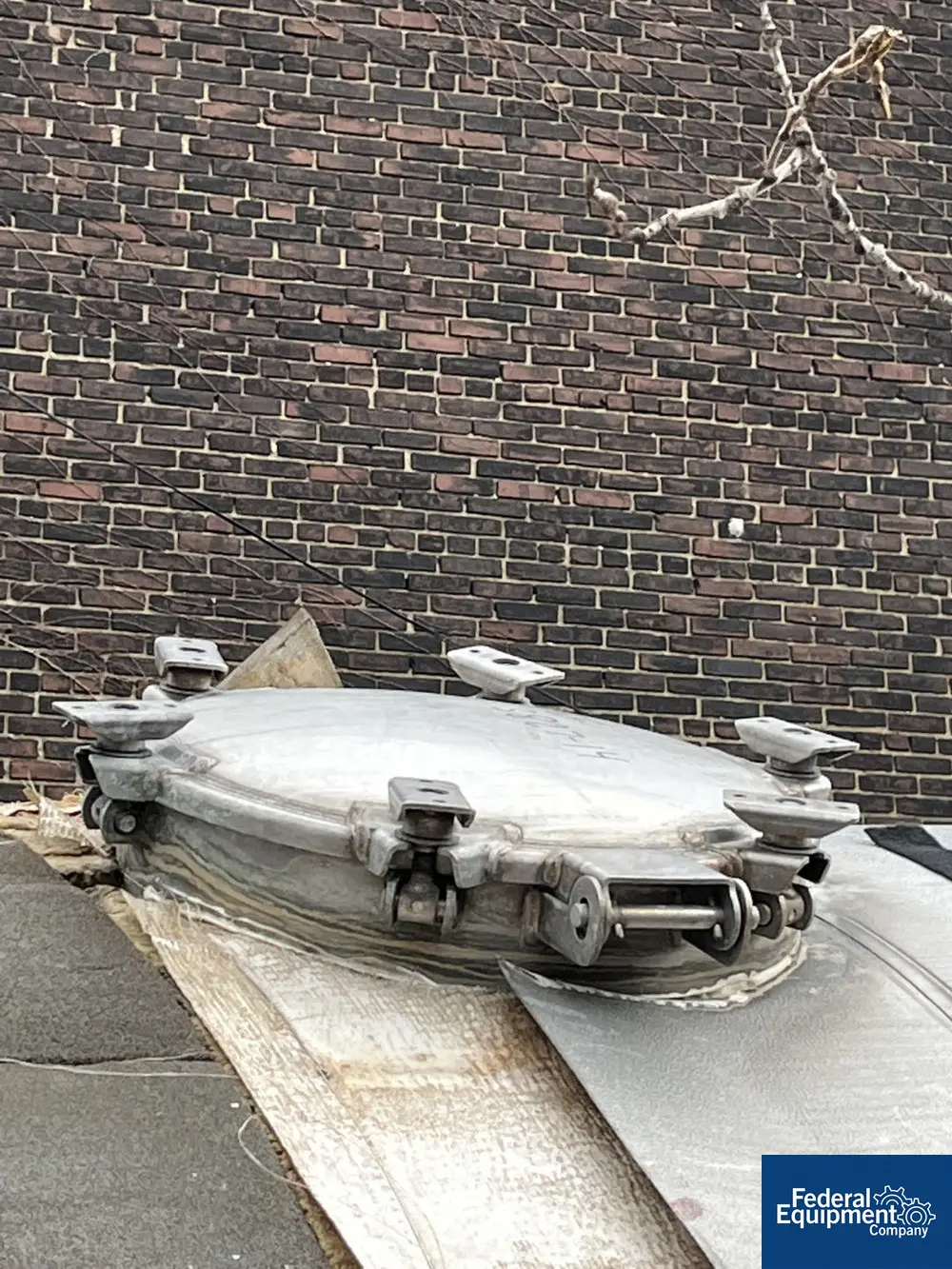 5,000 gallon Storage Tank, Stainless Steel, slight dome top, flat bottom - Image 7