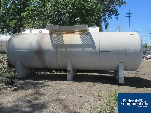 6,500 gallon Moon Fabricating, Tank, Carbon Steel, 84" diameter x 264" straight side, dish ends, 2000 - Image 1