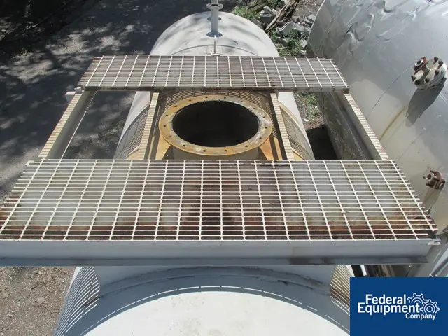 6,500 gallon Moon Fabricating, Tank, Carbon Steel, 84" diameter x 264" straight side, dish ends, 2000 - Image 6