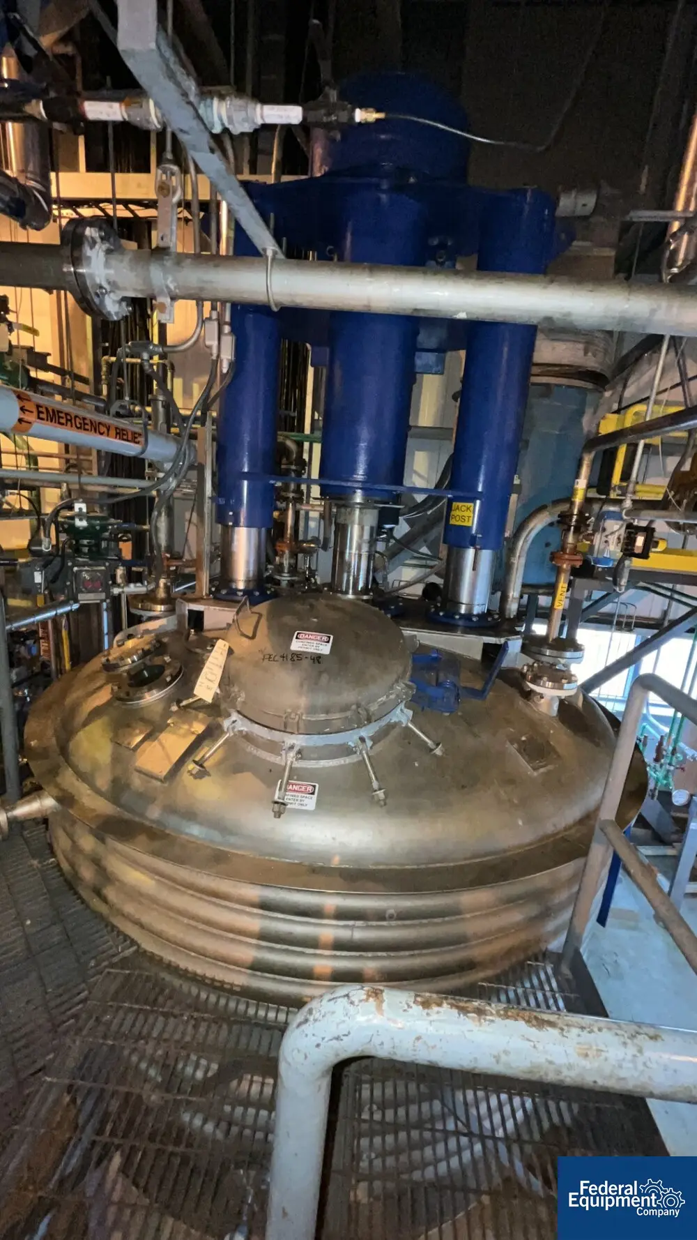 64.6 sq.ft. Rosenmund #Paddle, Nutsche Filter, Stainless Steel, 50/150 psi, 1988 - Image 1
