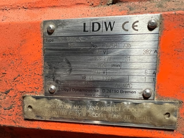 200 HP 1800 RPM Aeg, Frame 280, DPFVBB, 460 VA, 300 VF - Image 3