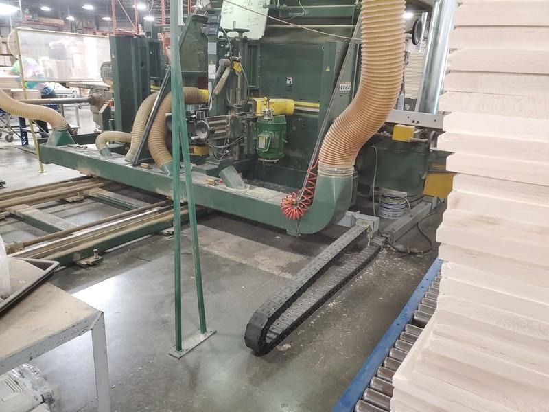 Mereen-Johnson #2050, Double End Tenoner, 10-Head, 96" max Opening, 30" Infeed, 6" max Thickness Opening, 7" - Image 6