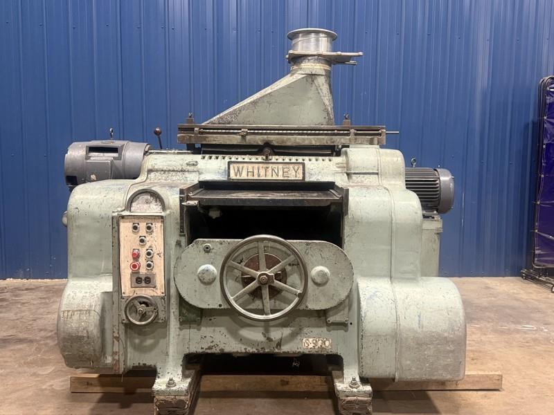 30" x 7" Newman/Whitney #S-970, Double-Sided Planer, (8) Powered Feed Rolls, (2) Top Infeed Rolls, 33-98 FPM - Image 4
