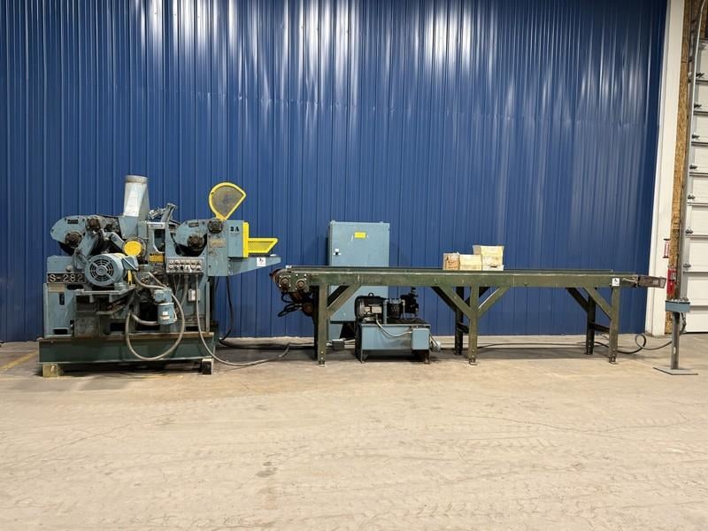 18" Newman/Whitney #S-282, Top & Bottom Planer, w/18" width x 192" L Infeed Conveyor, 48" Shortest Stock - Image 2
