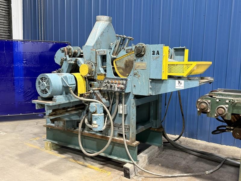 18" Newman/Whitney #S-282, Top & Bottom Planer, w/18" width x 192" L Infeed Conveyor, 48" Shortest Stock - Image 6