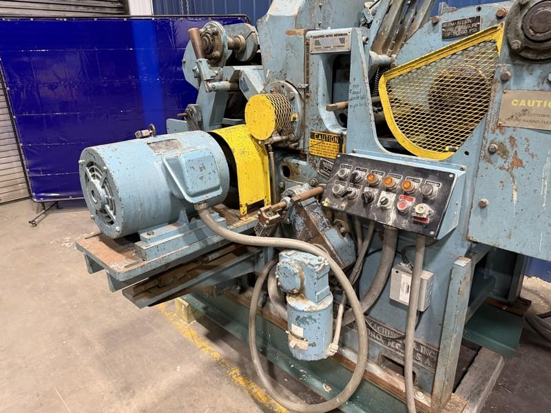 18" Newman/Whitney #S-282, Top & Bottom Planer, w/18" width x 192" L Infeed Conveyor, 48" Shortest Stock - Image 7