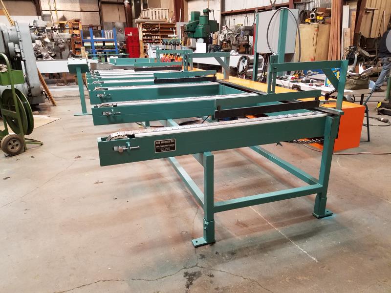 Rose Machinery #CMS16, Lateral Chain Feed Table, 2"-12" width x .75"-6" thick x 5'-20' L Stock Size, 50-200 - Image 2