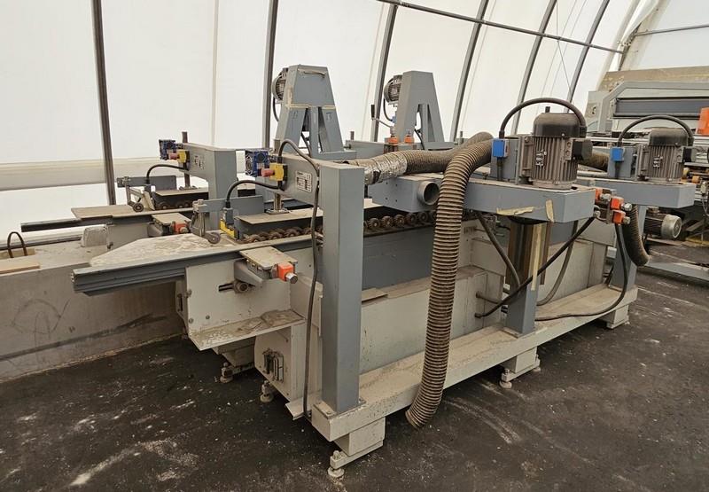 Volpato #LS-2N, Profile Edge/Oscillating Sander Feed-Through, 2-Station, 3" width x 96" L Belts, 2.4 HP - Image 1