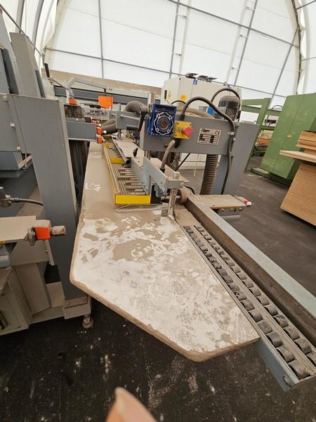 Volpato #LS-2N, Profile Edge/Oscillating Sander Feed-Through, 2-Station, 3" width x 96" L Belts, 2.4 HP - Image 3