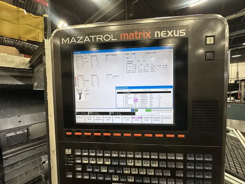 Mazak #QTN-250MSY, multi spindle lathe, 26.5" swing, 10" chuck, 3" bar, 21.2" centers, tool presetter - Image 2