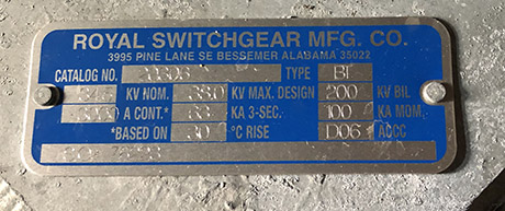 3000 Amp, ROYAL, No. BT 20306, 34500 V, HOOK STICK - Image 2
