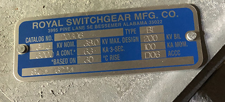 3000 Amp, ROYAL, No. BT 20306, 34500 V, HOOK STICK - Image 2
