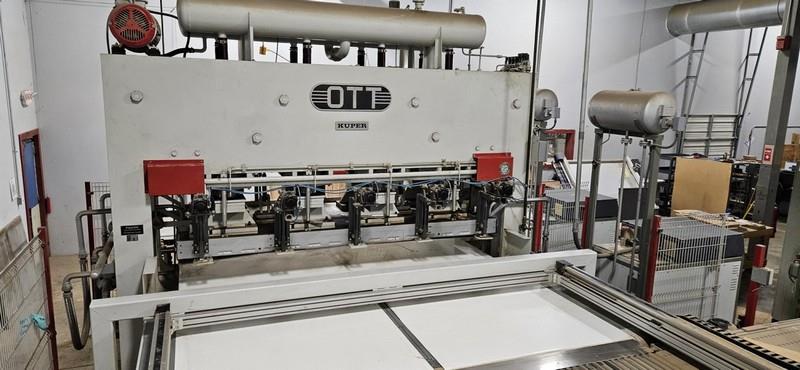 OTT, feed through hot press, 56" x 116" platen, 300&deg;C, rebuilt 1999 - Image 1