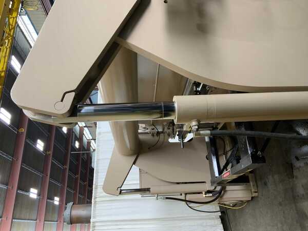 100 Ton, Accurpress #710010, press brake, 10' overall, 100" between housing, 8" stroke, 2-Axis CNC back gauge - Image 6