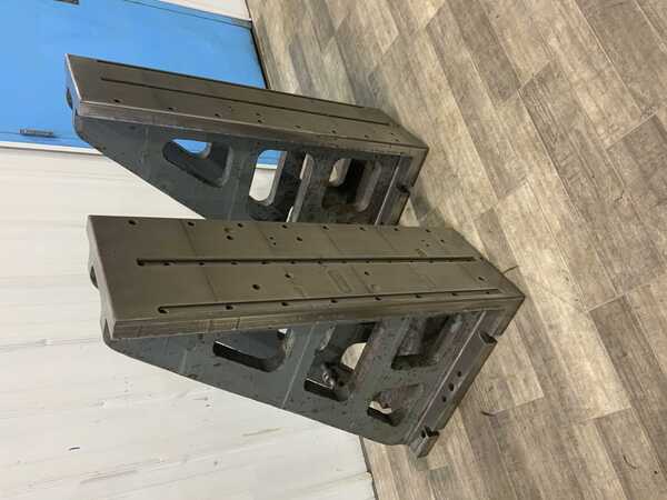 14-1/4" x 44-1/4" x 28-1/2" Angle plates, tapped holes, set - Image 1
