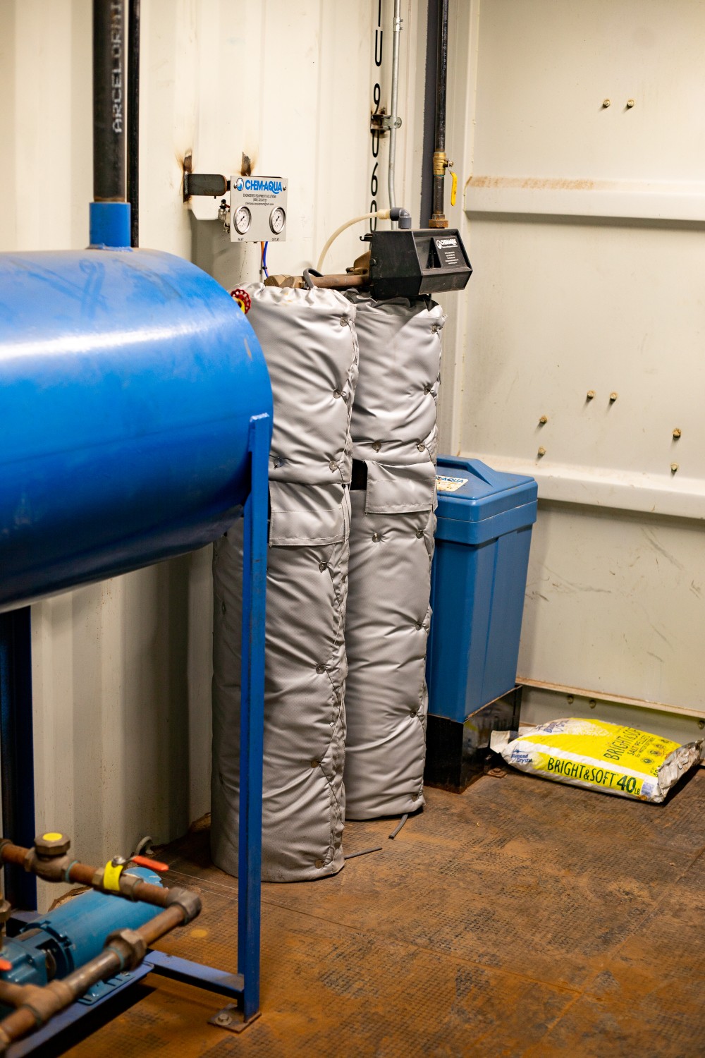 80 HP Williams & Davis, mobile boiler room, 2-pass, dry back design steam boiler, enclosure - Image 3