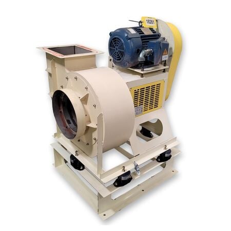 5000 cfm @ 7 S.P., Korea Fan Engineering #FDB-046S, Stainless Steel Exhaust Fan, 11" inlet, 11.75" x 10" - Image 1