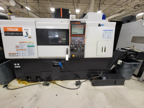Mazak #INTE100-4S, CNC Multi-tasking Turning Center, 6000 RPM, 7.5 HP, 40 ATC, Matrix cnc, Chip Conv., 17488 - Image 1