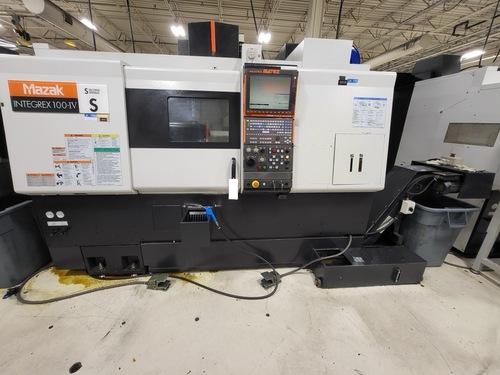Mazak #INTE100-4S, CNC Multi-tasking Turning Center, 6000 RPM, 7.5 HP, 40 ATC, Matrix cnc, Chip Conv., 17488 - Image 2