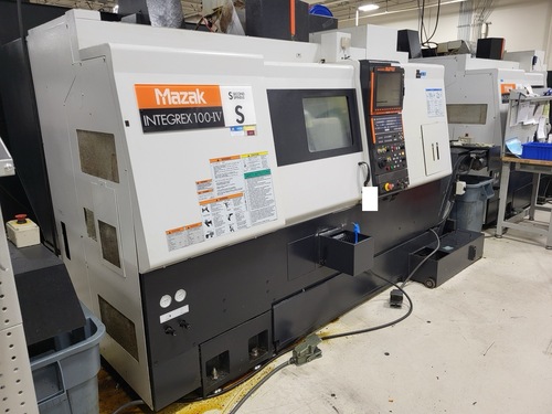 Mazak #INTE100-4S, CNC Multi-tasking Turning Center, 6000 RPM, 7.5 HP, 40 ATC, Matrix cnc, Chip Conv., 17488 - Image 3