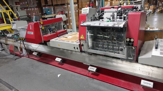 Muller Martini #Bravo-Plus-Amrys, Saddle Stitcher, 4 Pocket with Cover Feeder, 14000 CPH, 6mm stitches, 2008 - Image 4