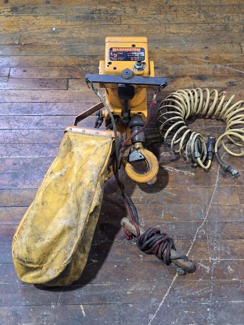 .5 Ton, Harrington #TCR-500C, Pneumatic Air Hoist, 60-90 PSI, 410-620 kPa - Image 7