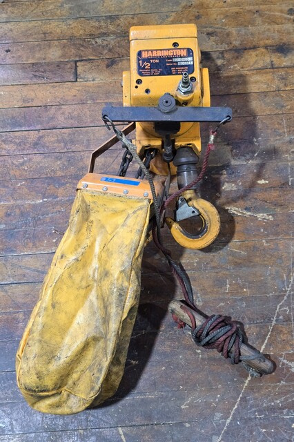 .5 Ton, Harrington #TCR-500C, Pneumatic Air Hoist, 60-90 PSI, 410-620 kPa - Image 8