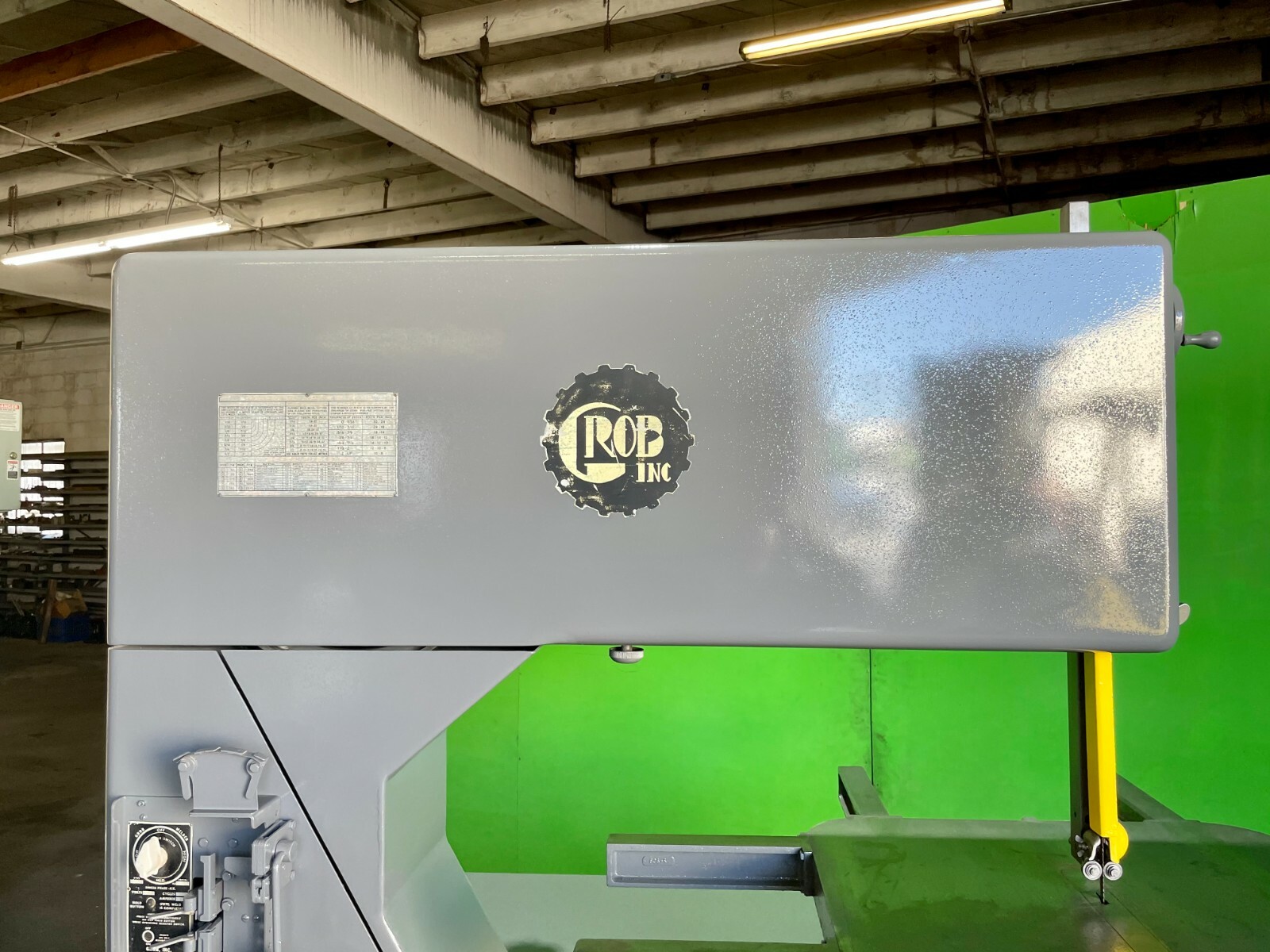 12" x 36" Grob #NS36, Vertical Band Saw, 2030 FPM, 24" x28" table, 1/16"- 1/2" blade, 1 HP, AS IS - Image 10