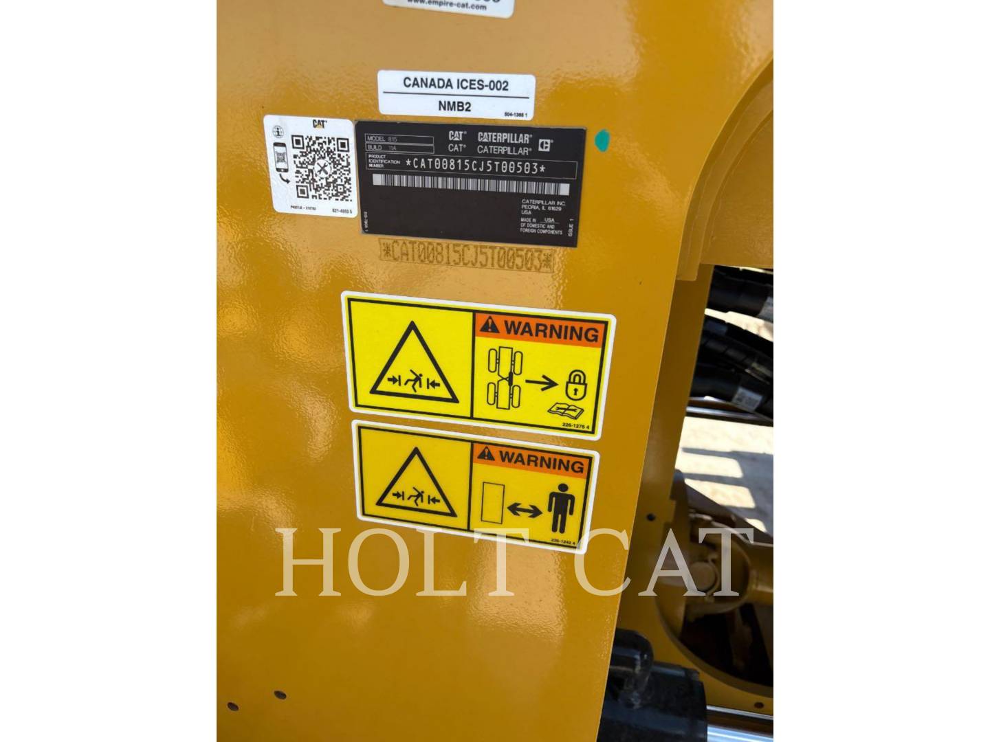 Caterpillar 815, Compactor, 1040 hours, S/N: J5T00503, 2025 - Image 6