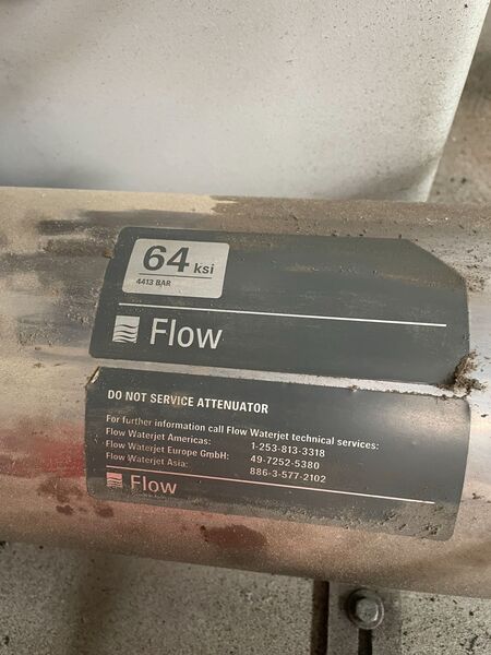Flow #Mach-2-2031B, CNC waterjet cutting machine, Flowmaster PC Control, 50 HP, 60000 psi, 2015 - Image 9
