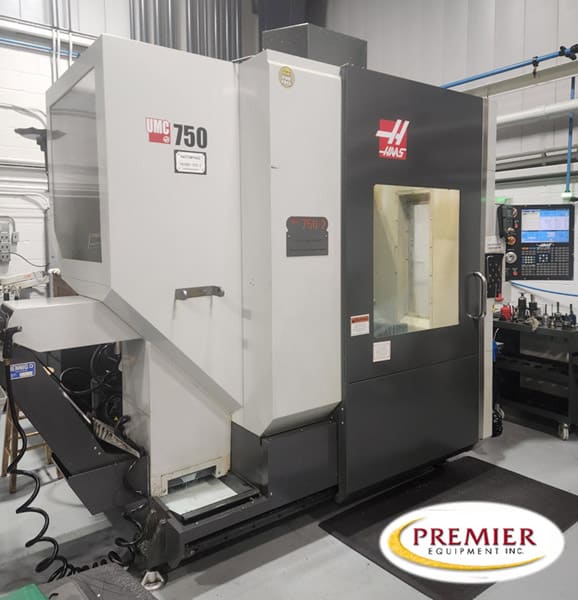 Haas #UMC-750, 5-Axis CNC vertical machining center, 30" X, 20" Y, 20" Z, 8100 RPM, 40+1 side mount tool - Image 1