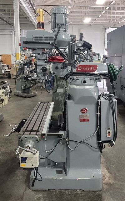 Acer E-Mill #EVS-3VS-II, vertical mill, 3 HP, 9" x48" tbl., 60-4500 RPM, R8, Newall DP700 2-Axis digital read - Image 2