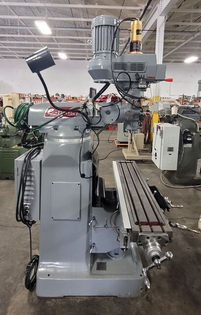Acer E-Mill #EVS-3VS-II, vertical mill, 3 HP, 9" x48" tbl., 60-4500 RPM, R8, Newall DP700 2-Axis digital read - Image 4