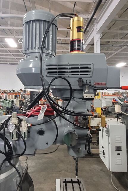 Acer E-Mill #EVS-3VS-II, vertical mill, 3 HP, 9" x48" tbl., 60-4500 RPM, R8, Newall DP700 2-Axis digital read - Image 5