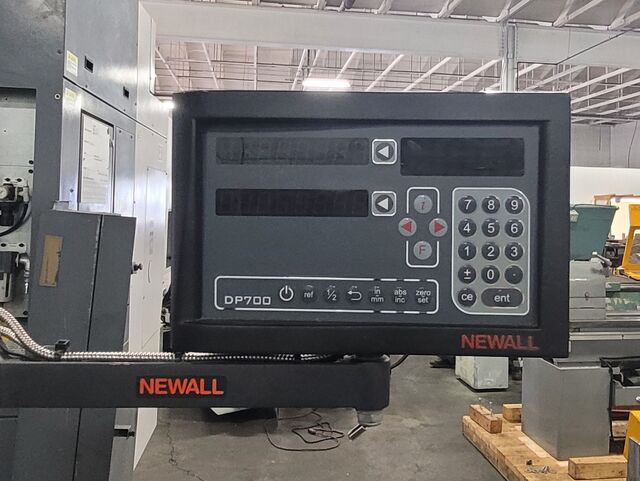 Acer E-Mill #EVS-3VS-II, vertical mill, 3 HP, 9" x48" tbl., 60-4500 RPM, R8, Newall DP700 2-Axis digital read - Image 9