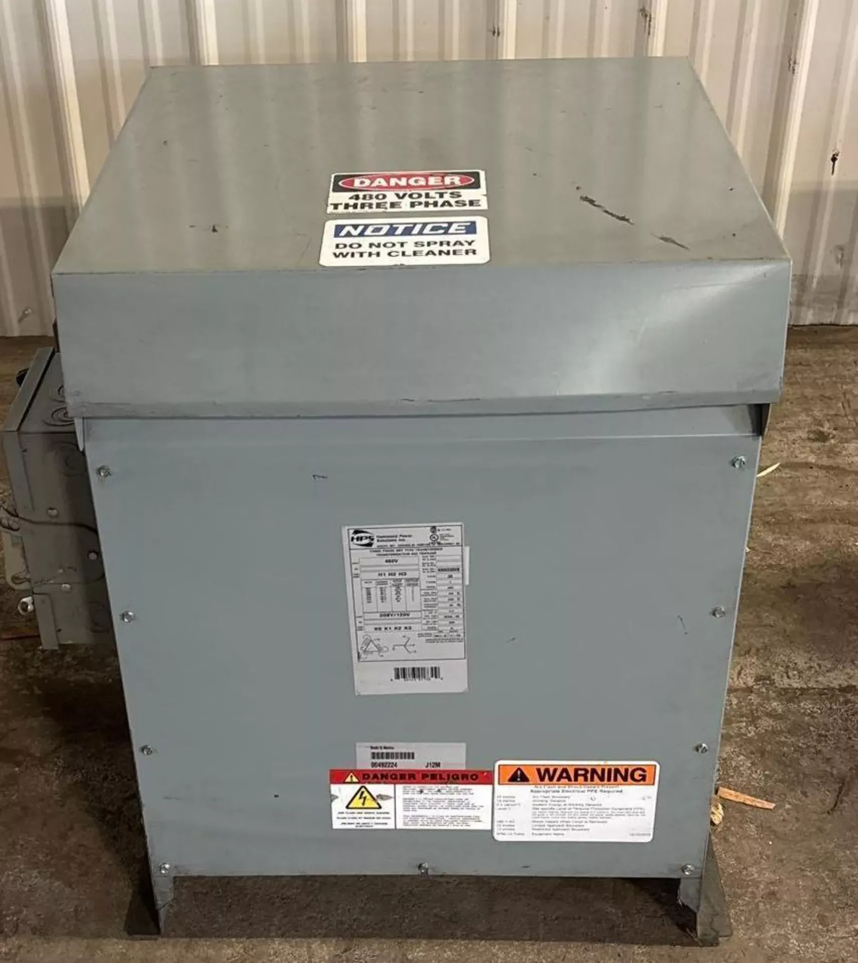 30 KVA 480 Primary, 208Y/120 Secondary, Hammond Power Solutions, transformer - Image 1