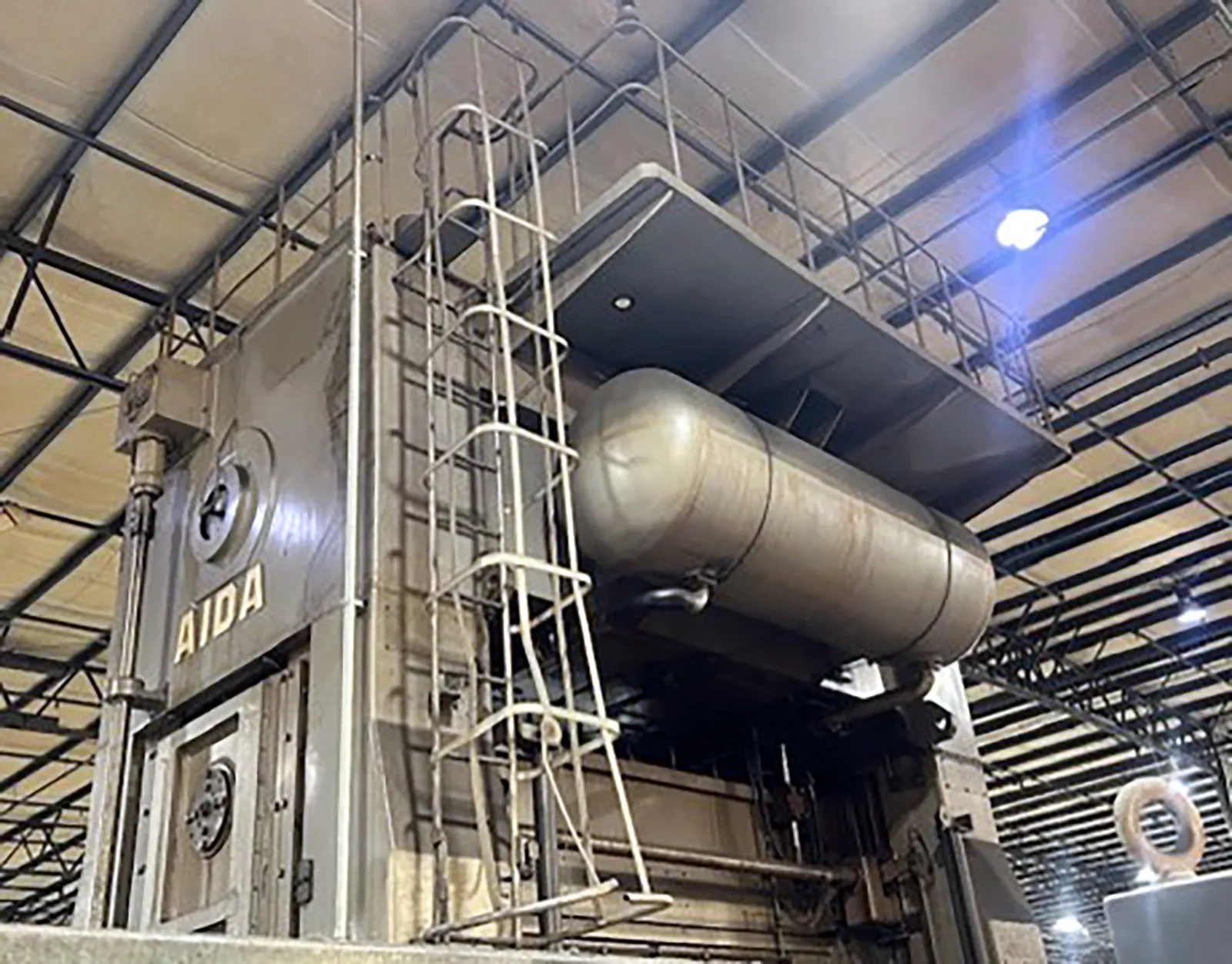 880 Ton, Aida #FT2-80, straight side double crank press, 15.7" stroke, 3.1" adj., 12-25 SPM - Image 3