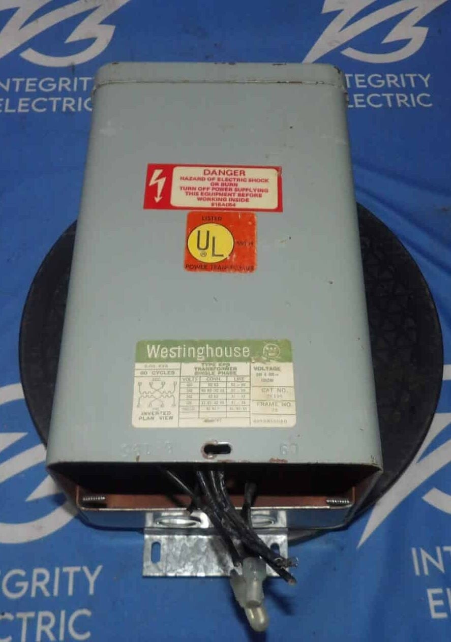 2 KVA 120/240 Primary, 120 Secondary, Westinghouse 6EI95, Encapsulated Dry-Type Transformer, 1PH, 60 Hz - Image 1