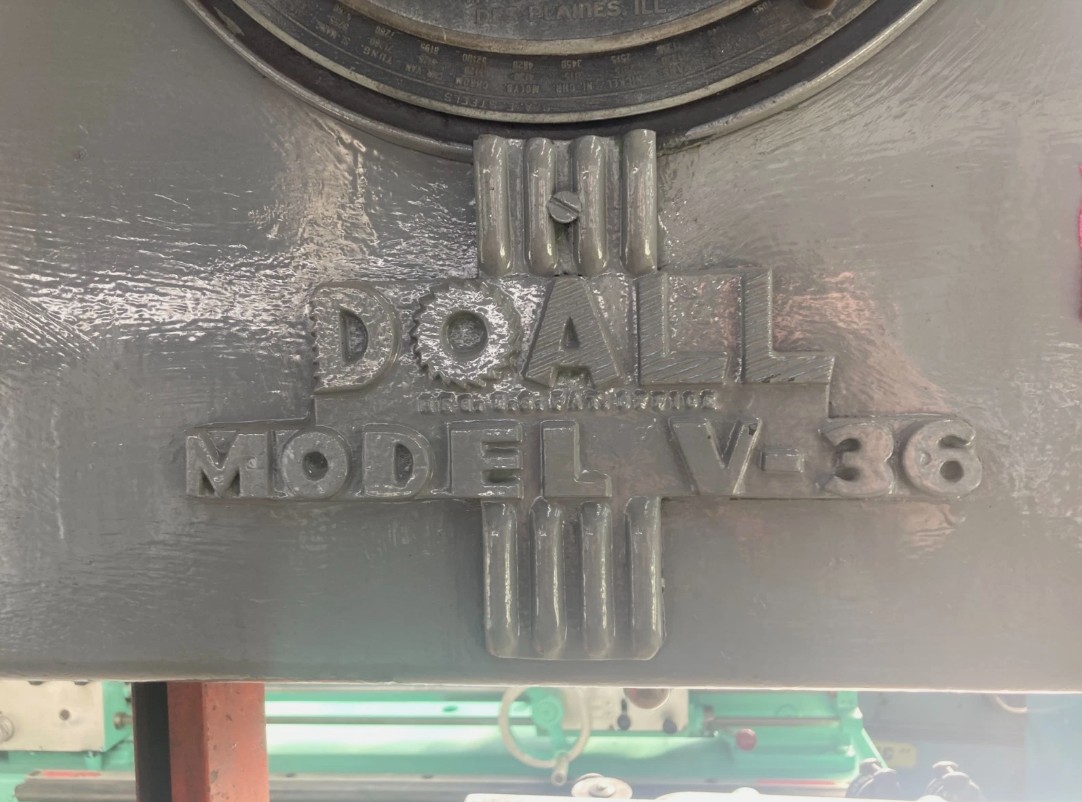 36" DoAll #V-36, Vertical Band Saw, variable speed - Image 7