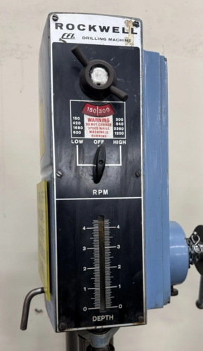 Rockwell #EFI-1, Single Spindle Upright Drill Press, 0.6/0.9 HP, 480 Volt, 3PH - Image 5